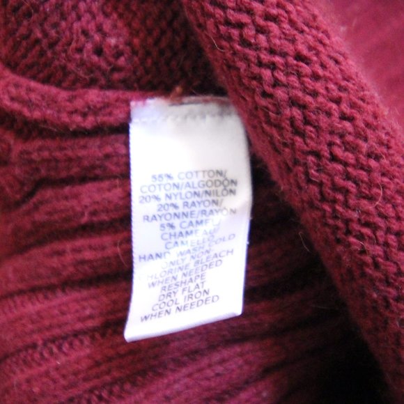 LOFT Dark Red Boatneck Tunic Sweater - Picture 6 of 6